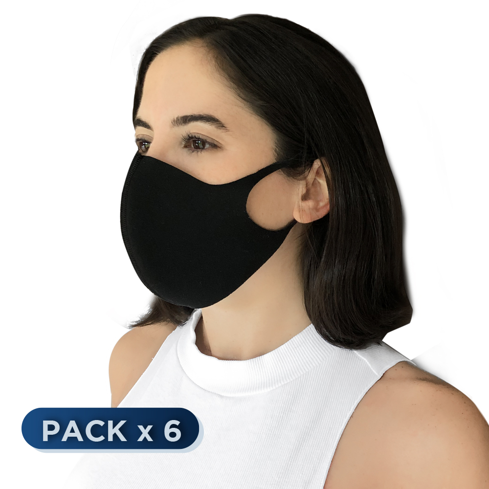 TAPABOCA SOCIAL DE NEOPRENE PACK x 6